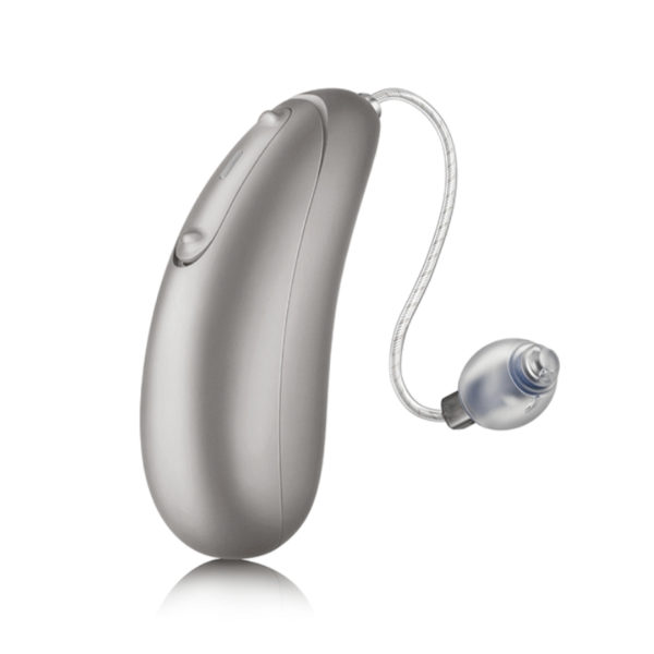 Bach Rechargeable Hearing aid in Platinum color